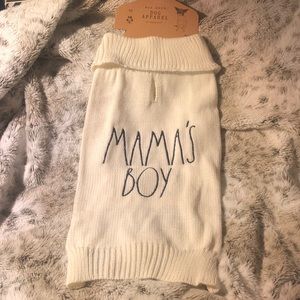 Rae Dunn MAMA’S BOY Dog Sweater Size Medium